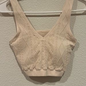 thick knit sweater look tank top